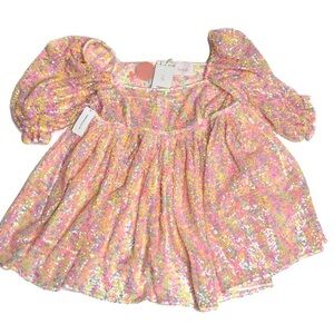 Selkie Rainbow Sequin Puff Dress